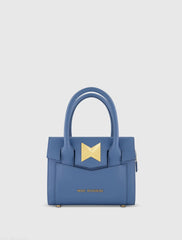 Small Leather Tote Bag With Gold Hardware - FINAL SALE